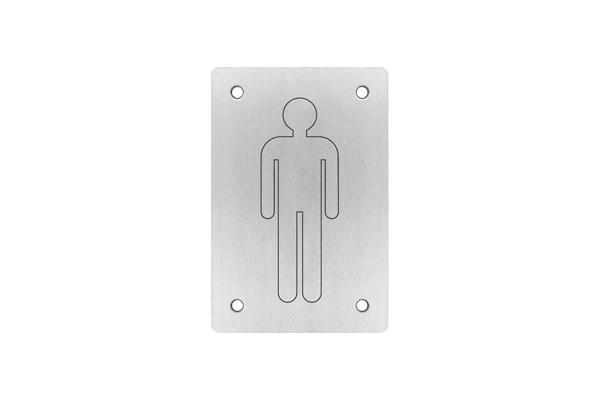 Placa sinal�tica 150x100 - INOX 304
